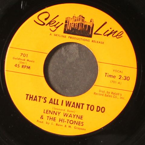LENNY WAYNE & HI-TONES
