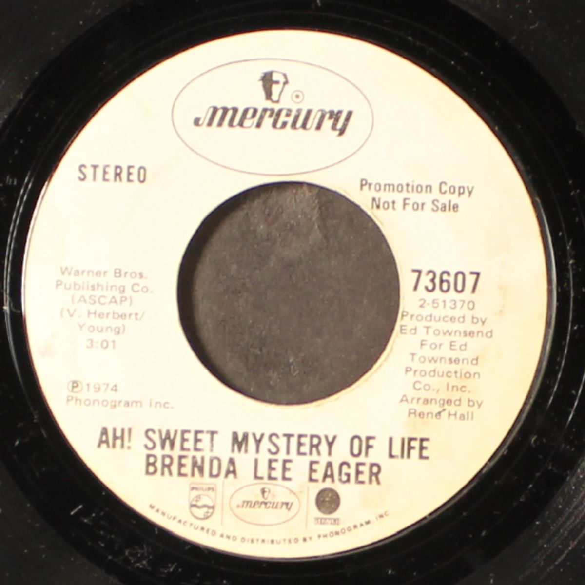 there ain't no way / ah sweet mystery of life by BRENDA LEE EAGER