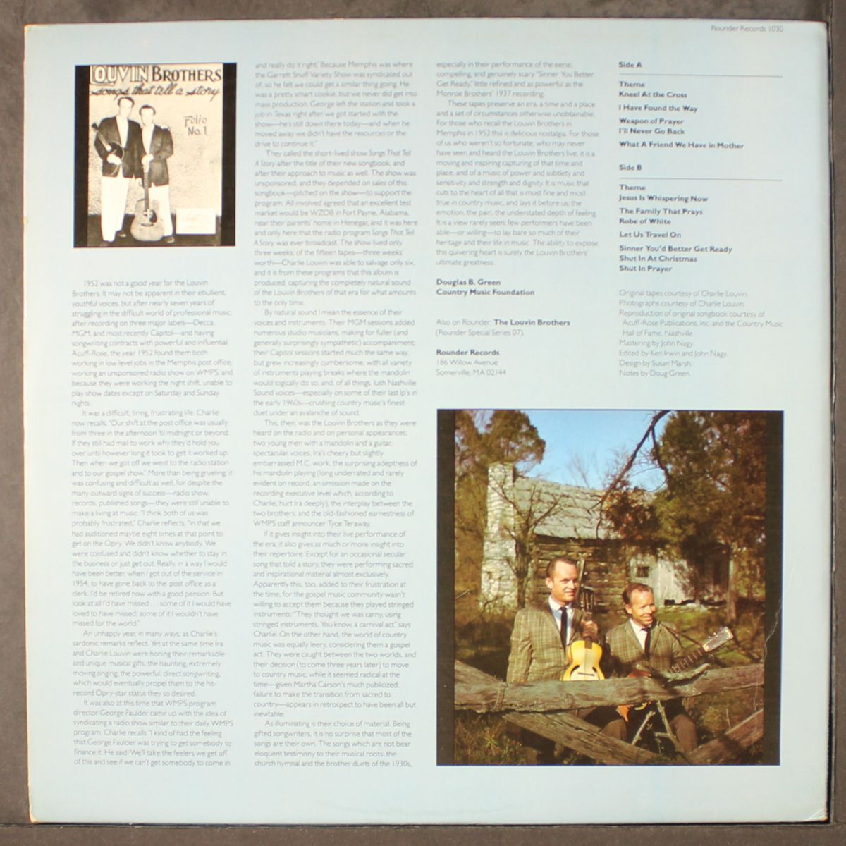 songs that tell a story by LOUVIN BROTHERS