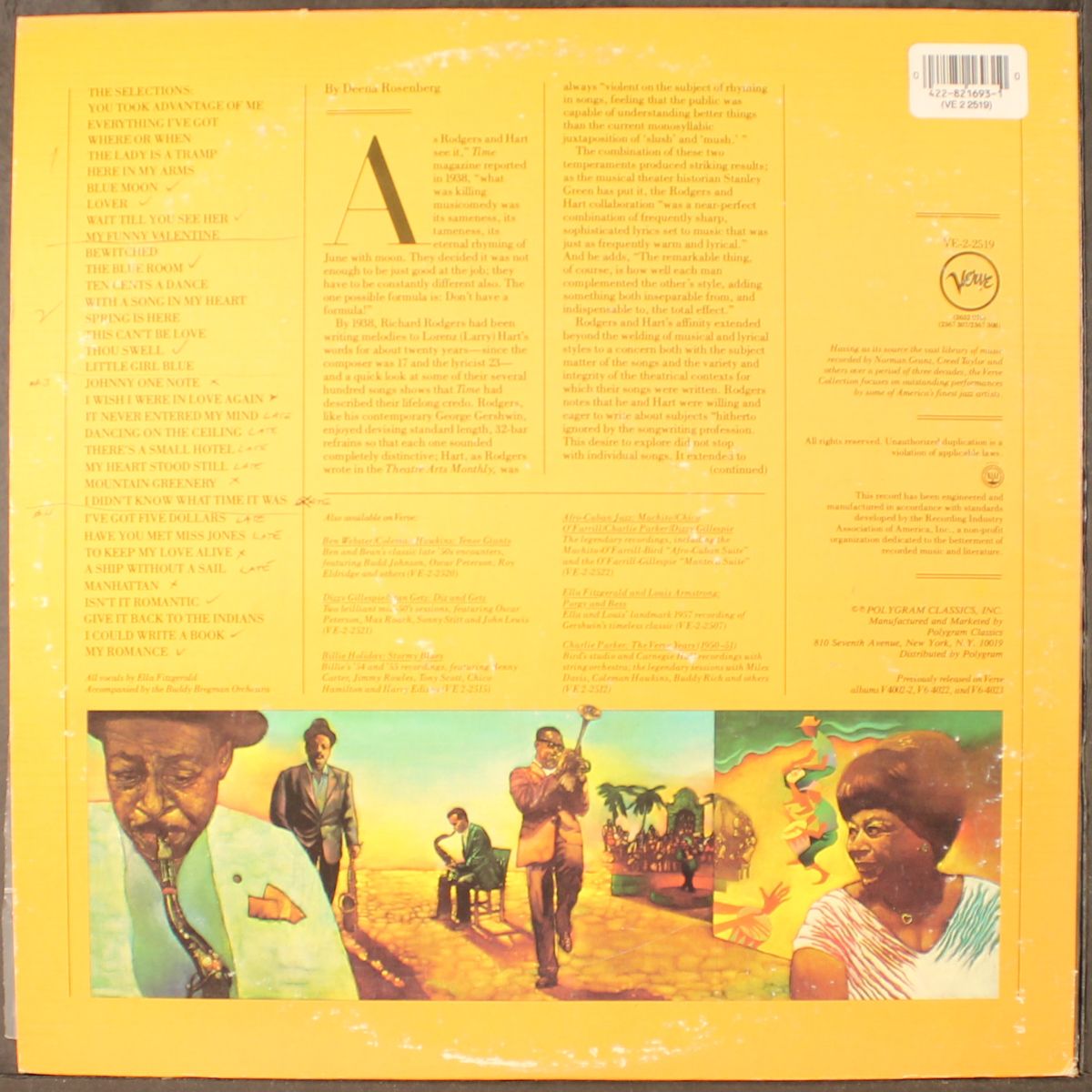 sings the rodgers and hart song book by ELLA FITZGERALD