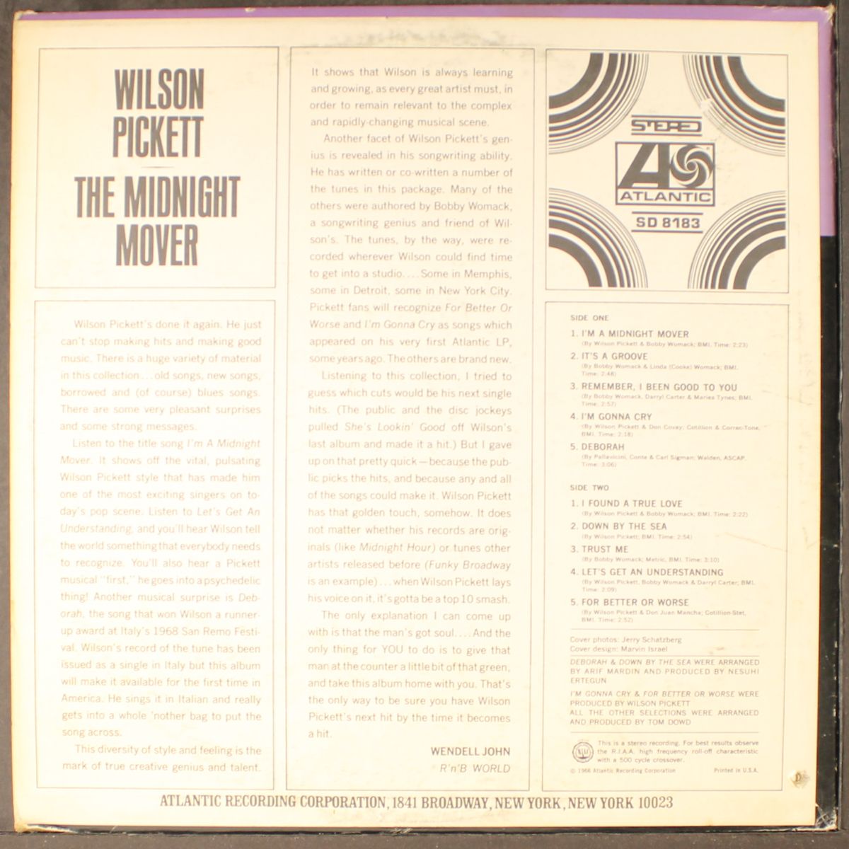 the midnight mover by WILSON PICKETT