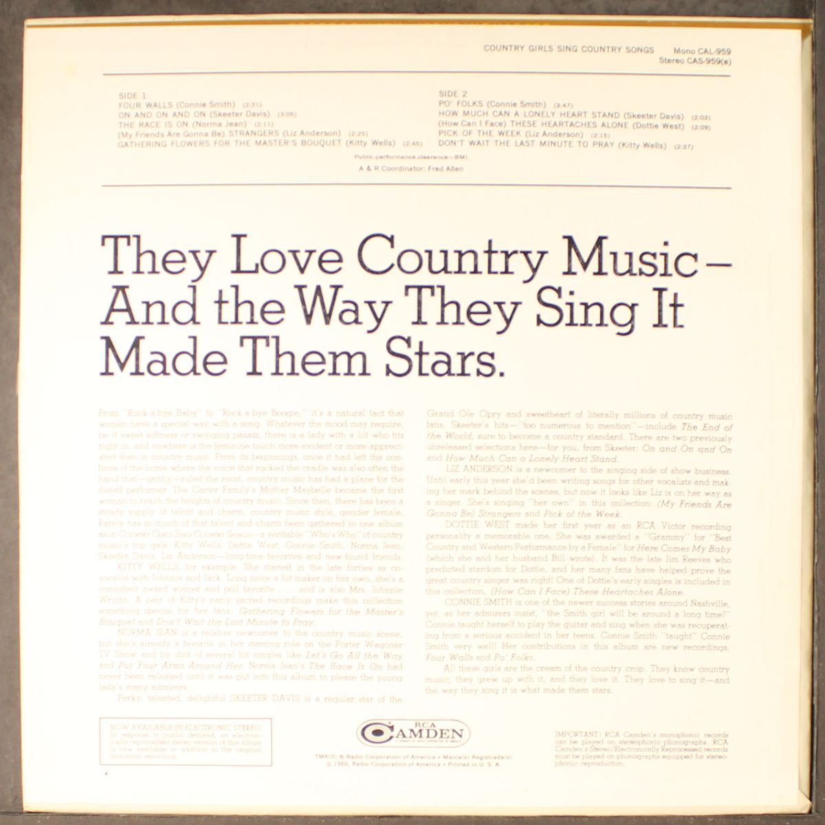country girls sing country songs by VARIOUS