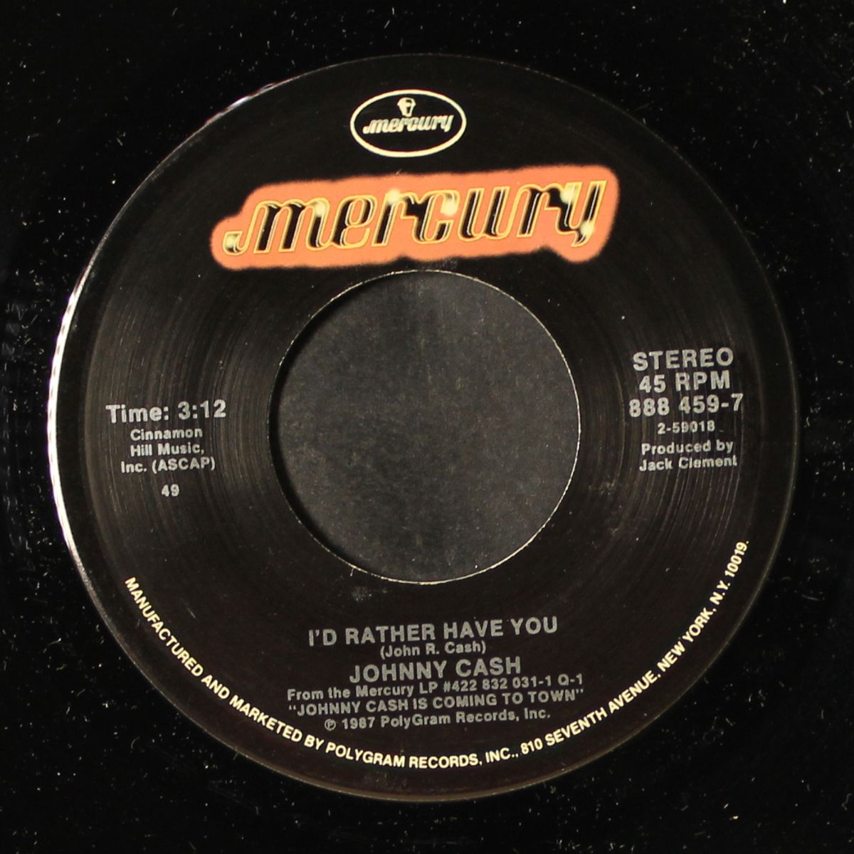 the night hank williams came to town by JOHNNY CASH