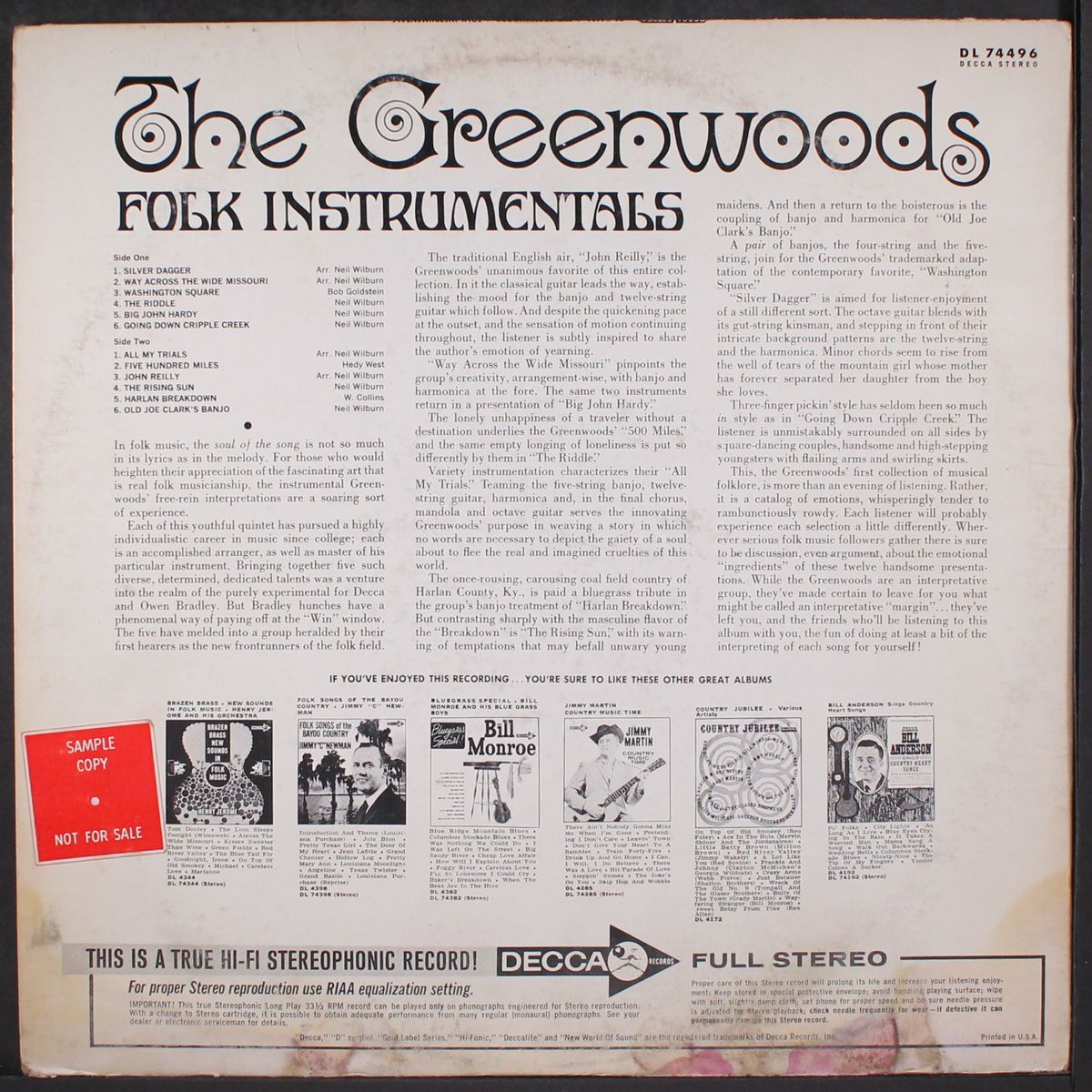 folk instrumentals by GREENWOODS