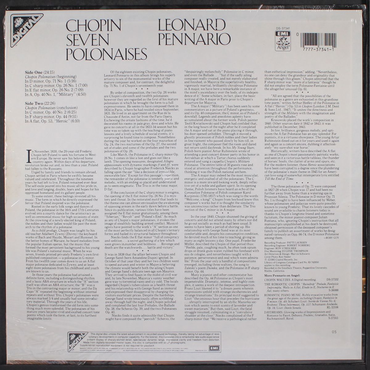 chopin: seven polonaises by LEONARD PENNARIO