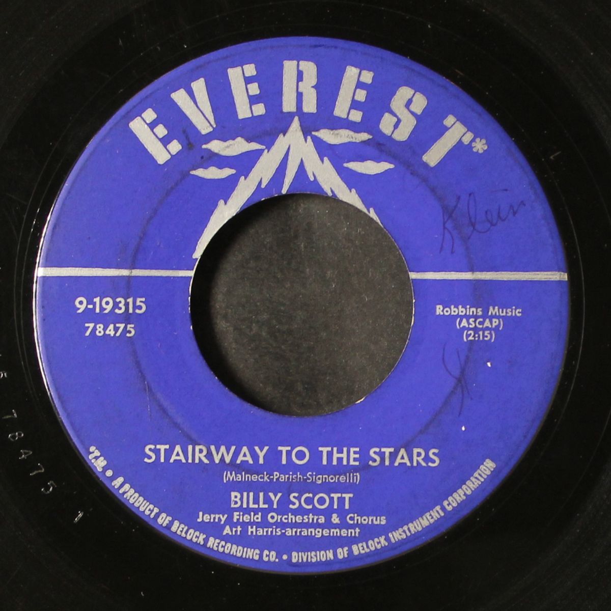 carole / stairway to the stars by BILLY SCOTT