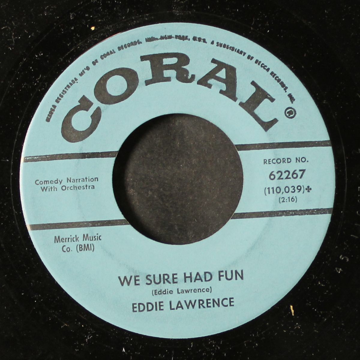 suburban philospher / we sure had fun by EDDIE LAWRENCE