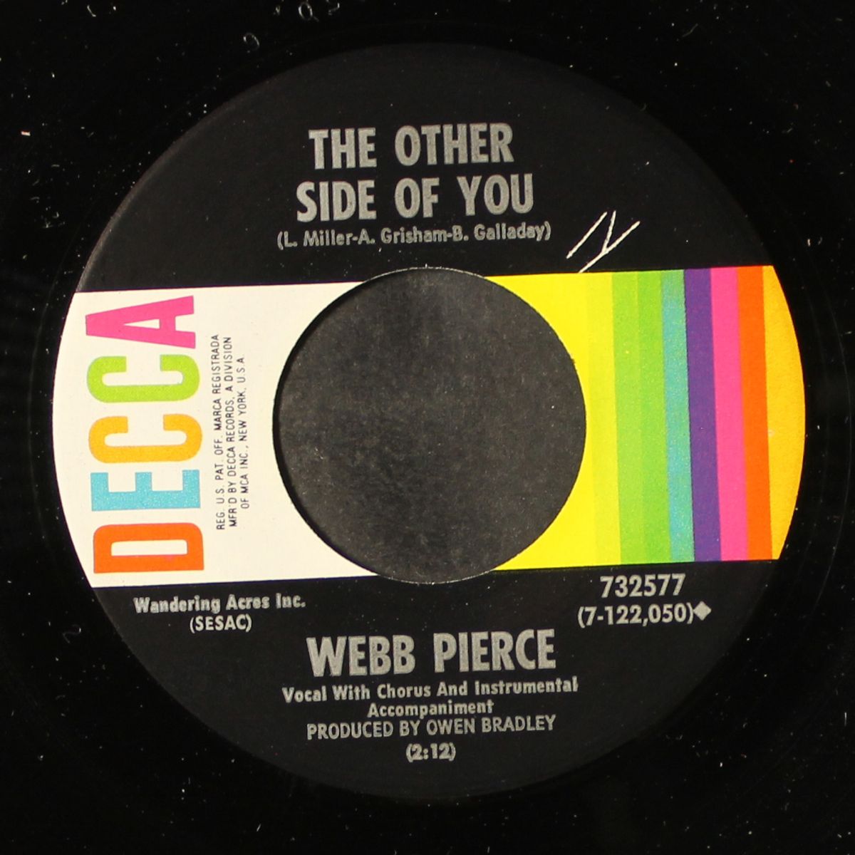 love ain't never gonna be no better / the other side of you by WEBB PIERCE