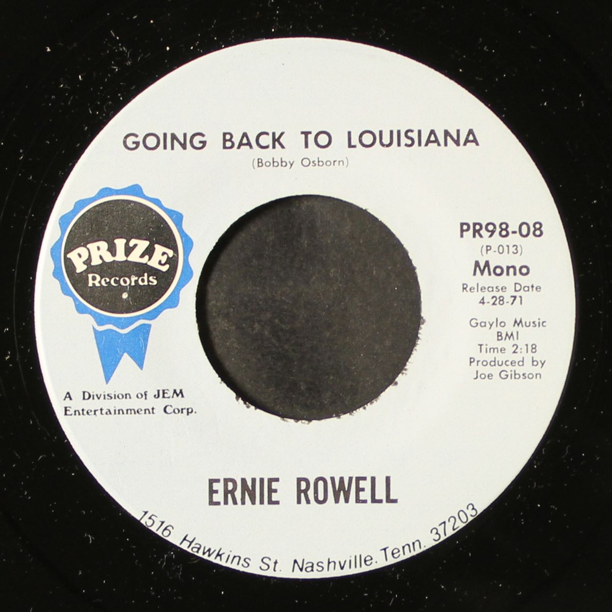 going back to louisiana / this bottle hides the weakness in me by ERNIE ROWELL