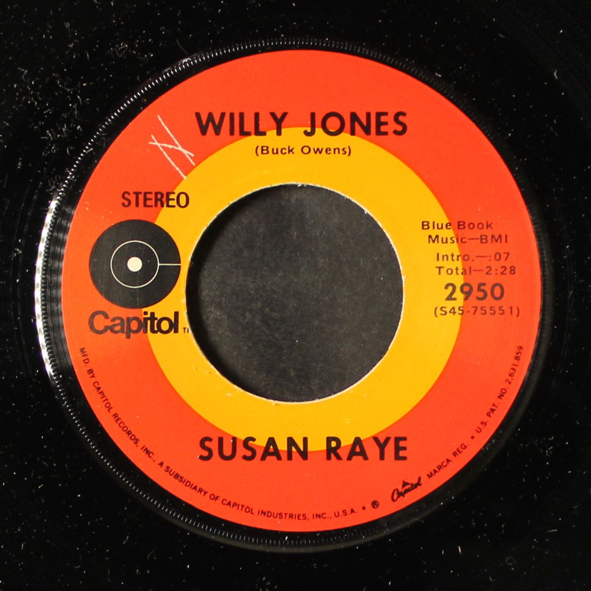 willy jones / i'll love you forever by SUSAN RAYE