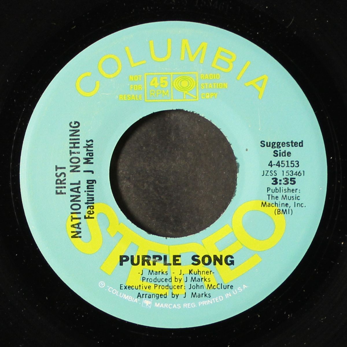 purple song / i got the answer by FIRST NATIONAL NOTHING