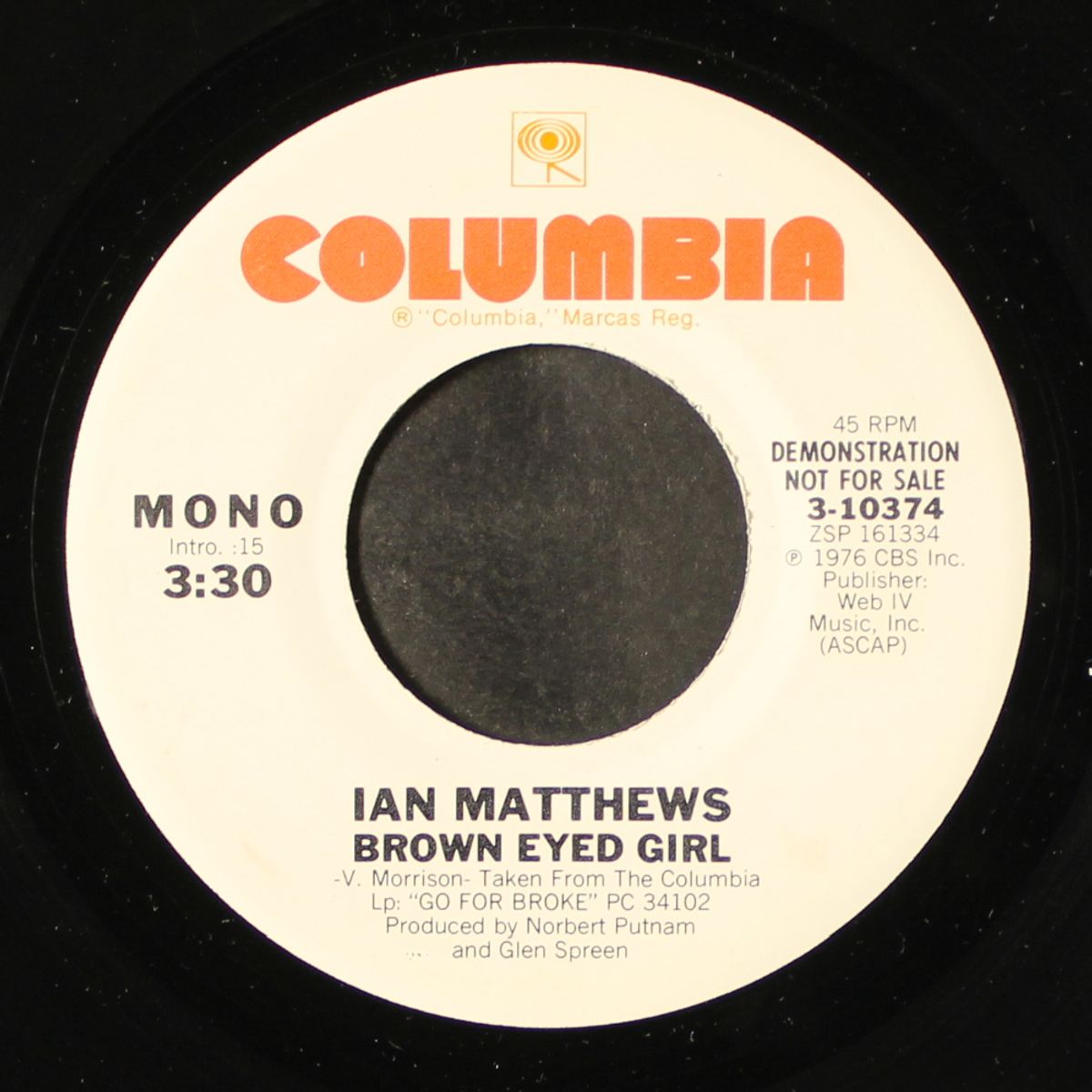 brown eyed girl / mono by IAN MATTHEWS