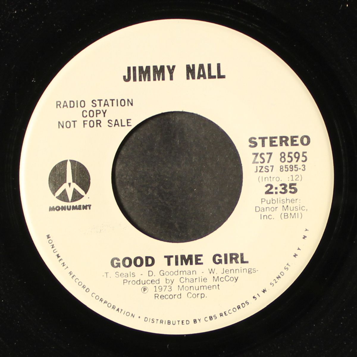 good time girl / mono by JIMMY NALL