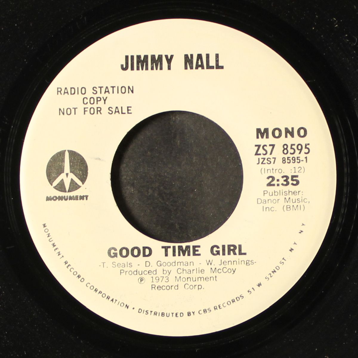 good time girl / mono by JIMMY NALL