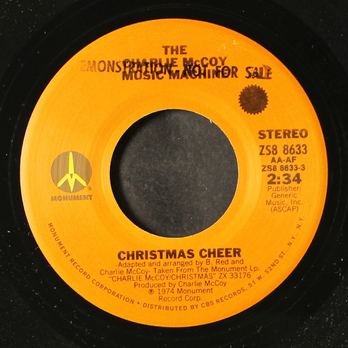 christmas cheer / blue christmas by CHARLIE MCCOY