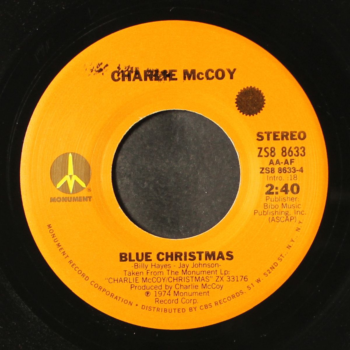 christmas cheer / blue christmas by CHARLIE MCCOY