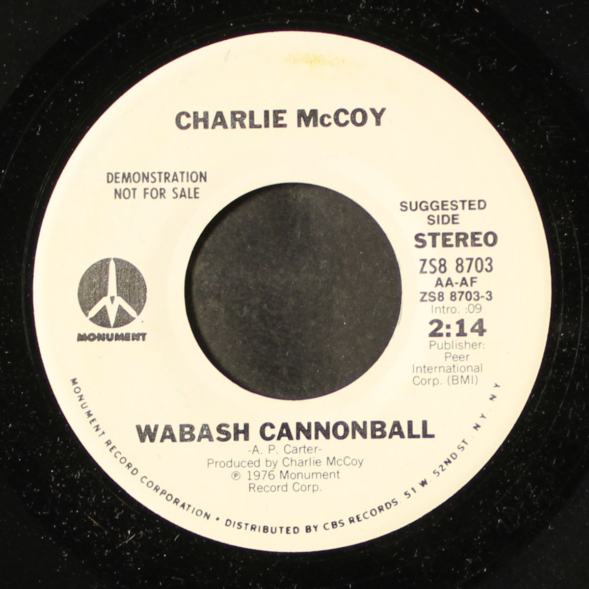 wabash cannonball / ode to billie joe by CHARLIE MCCOY
