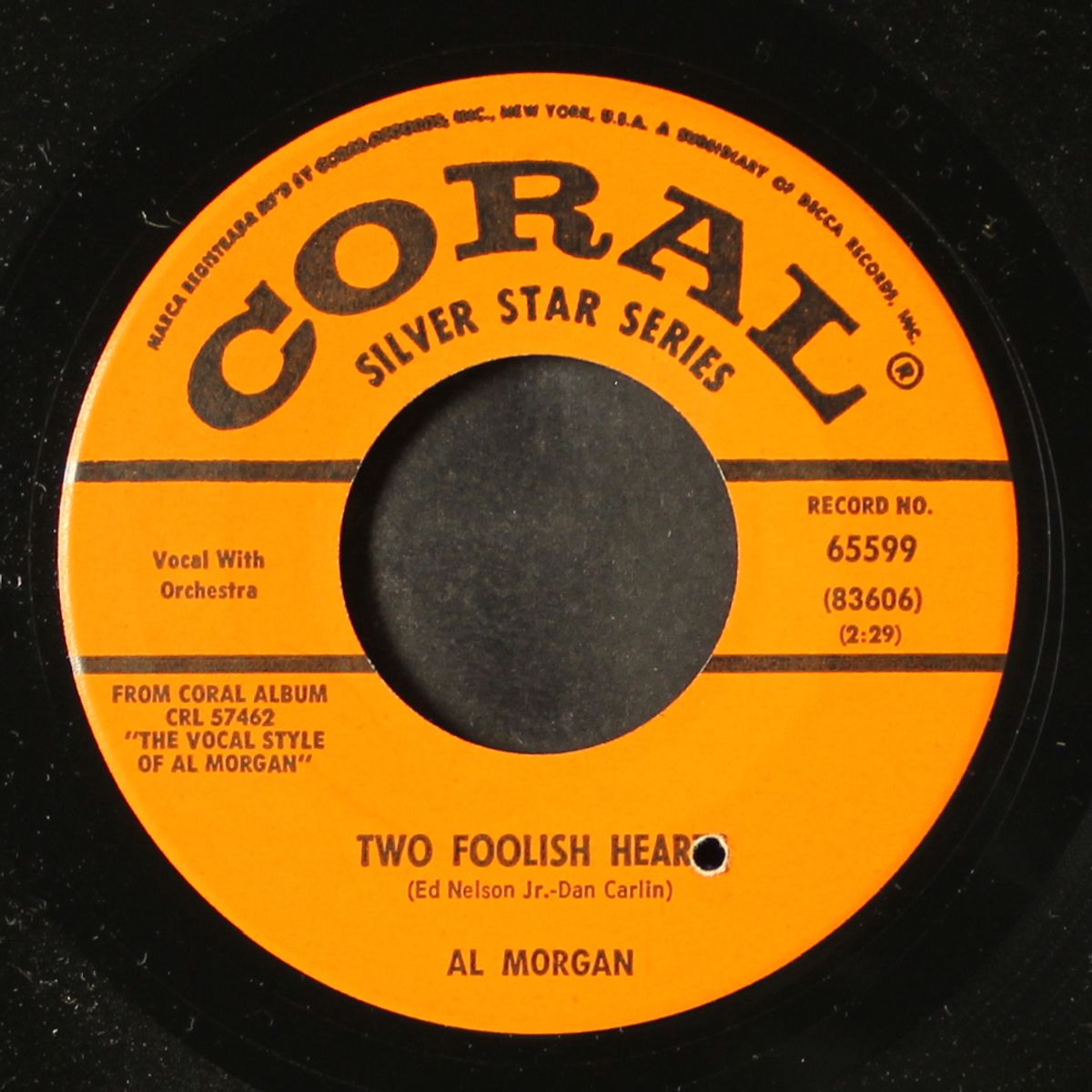 two foolish hearts / is it true what they say about dixie by AL MORGAN