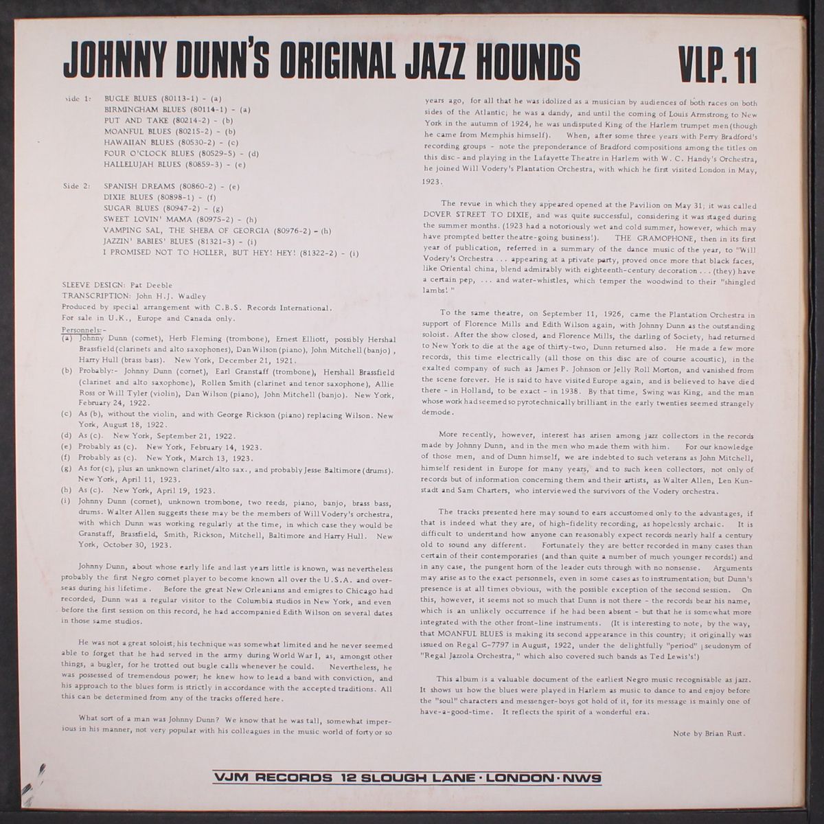 johnny dunn's original jazz hounds by JOHNNY DUNN