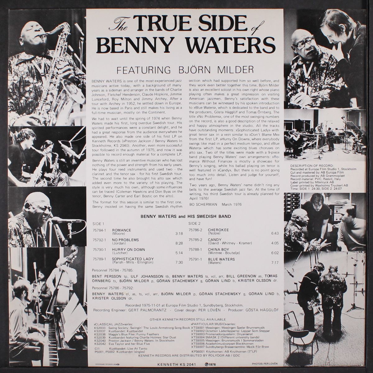 the true side of benny waters by BENNY WATERS