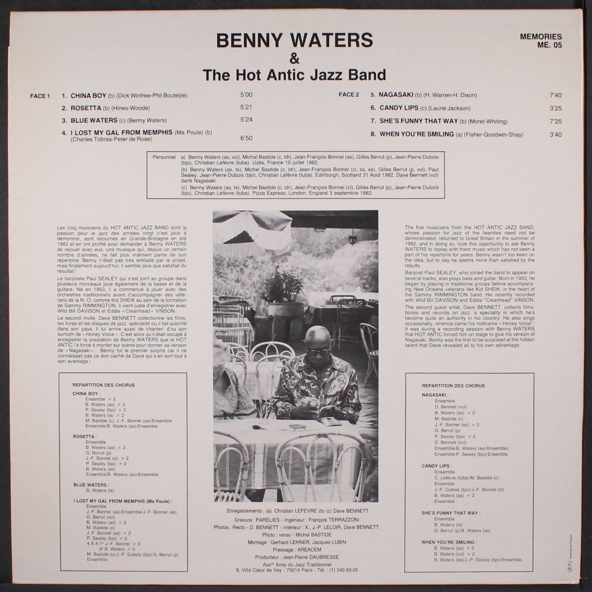 benny waters & hot antic jazz band by BENNY WATERS