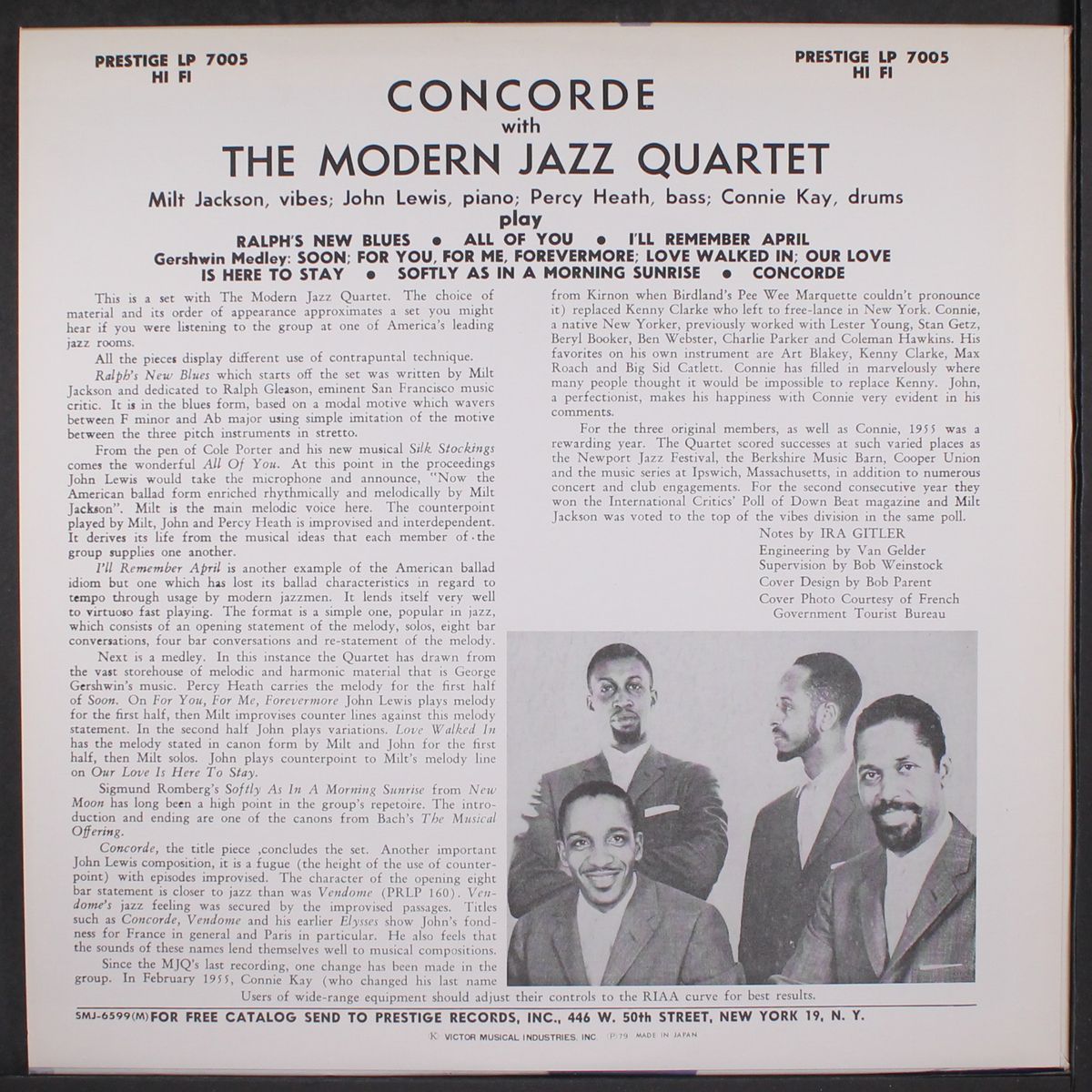 concorde by MODERN JAZZ QUARTET