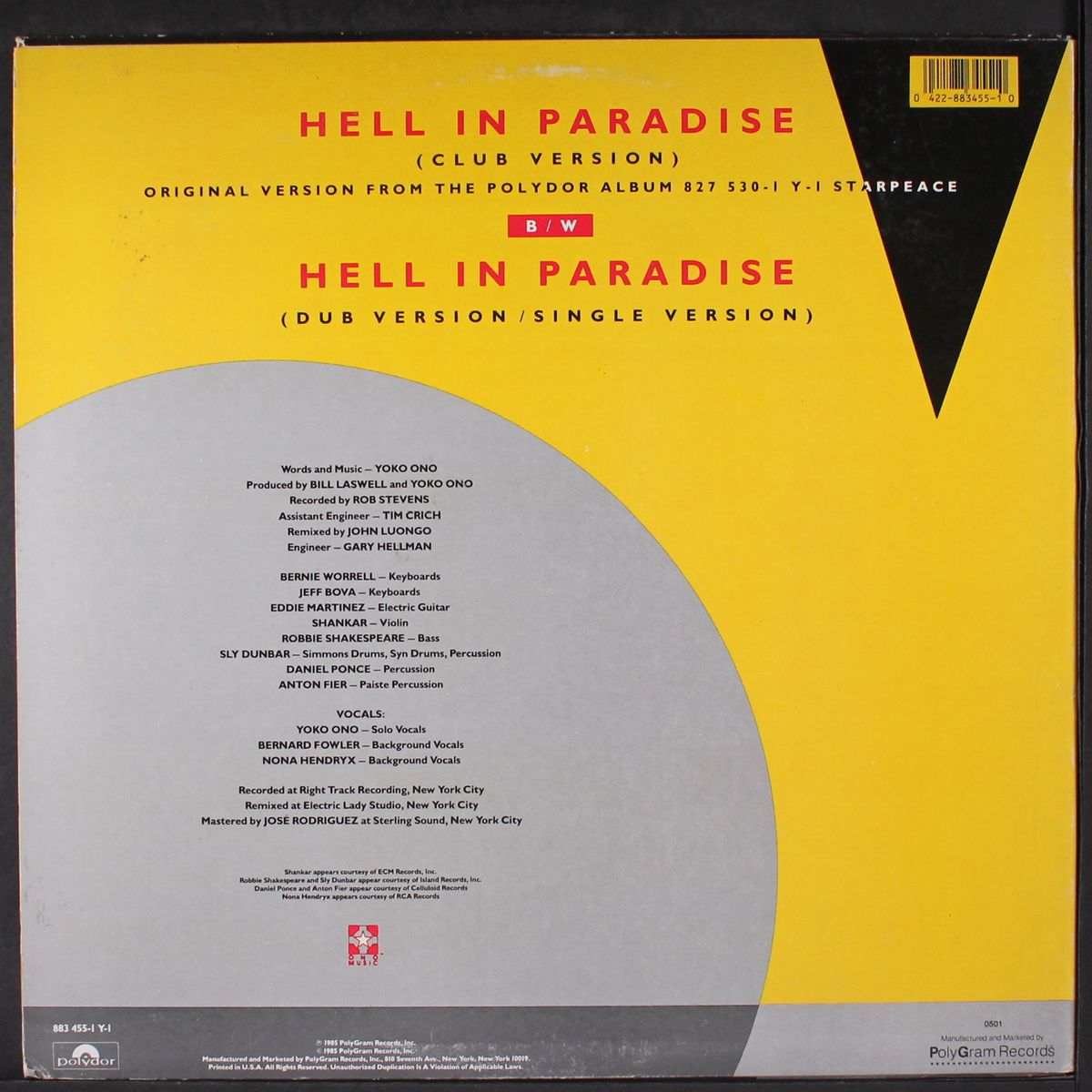 hell in paradise by YOKO ONO