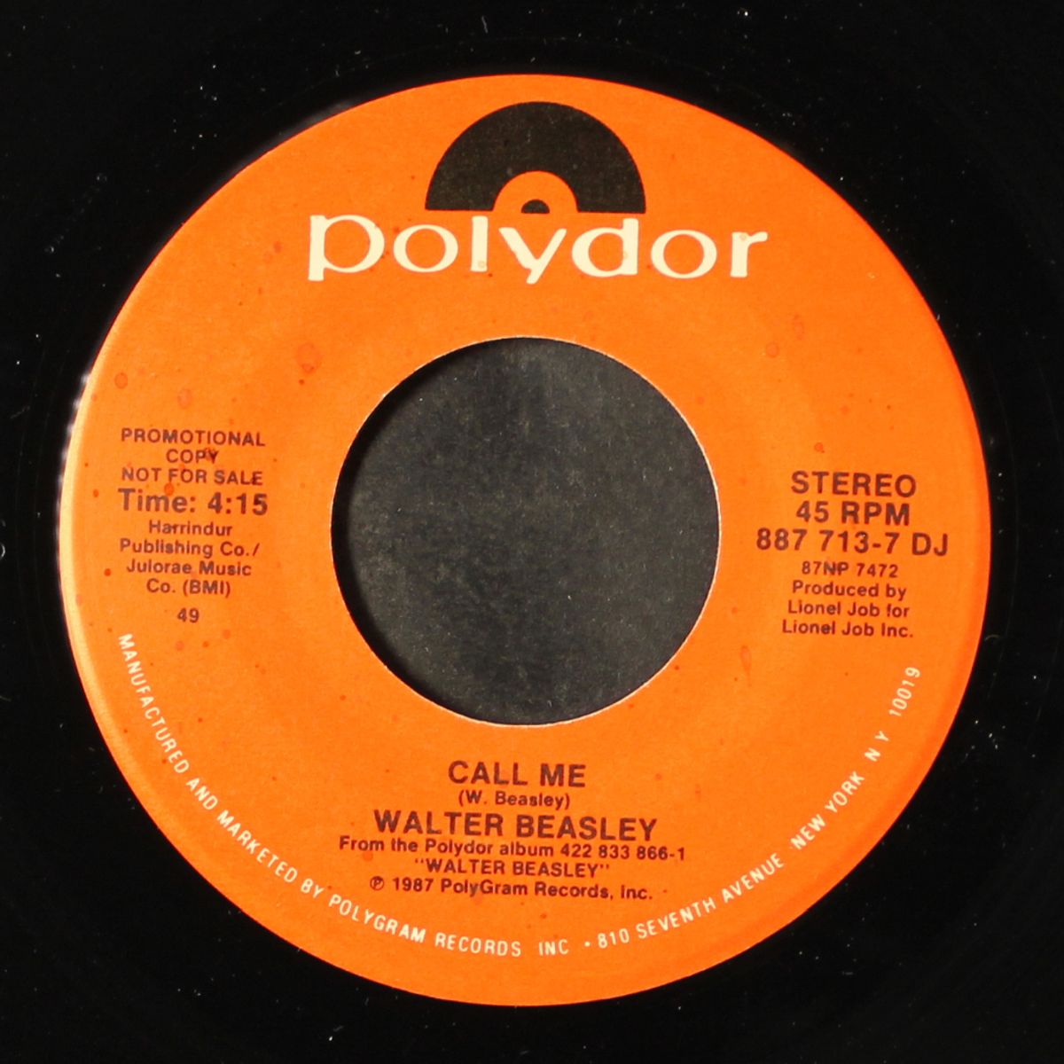 call me / same by WALTER BEASLEY
