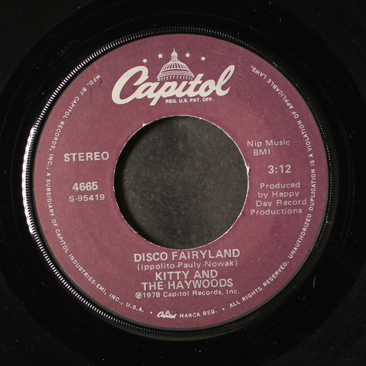 disco fairyland / rock me baby by KITTY & HAYWOODS