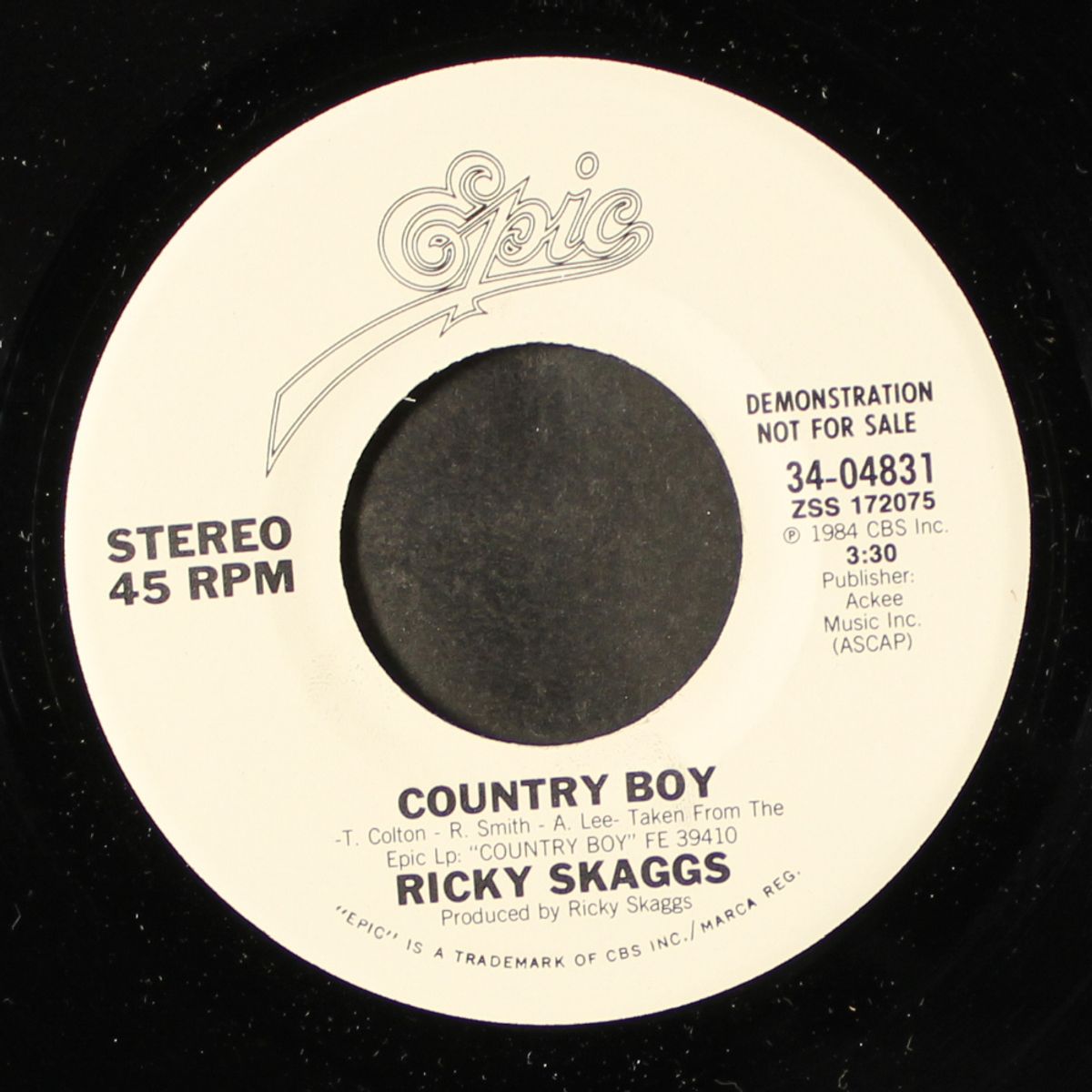 country boy / same by RICKY SKAGGS