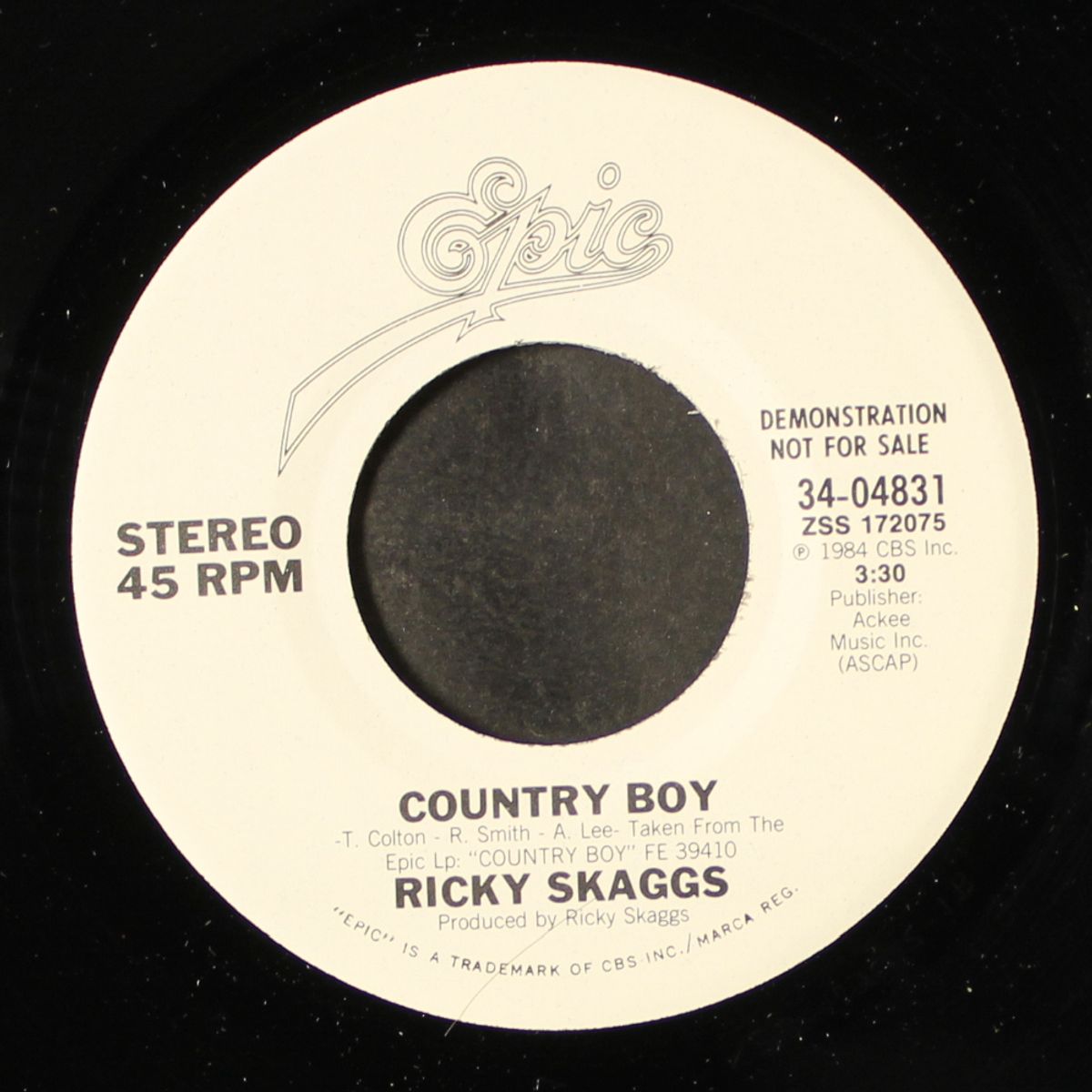 country boy / same by RICKY SKAGGS