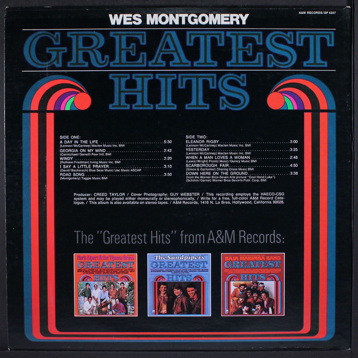 greatest hits by WES MONTGOMERY
