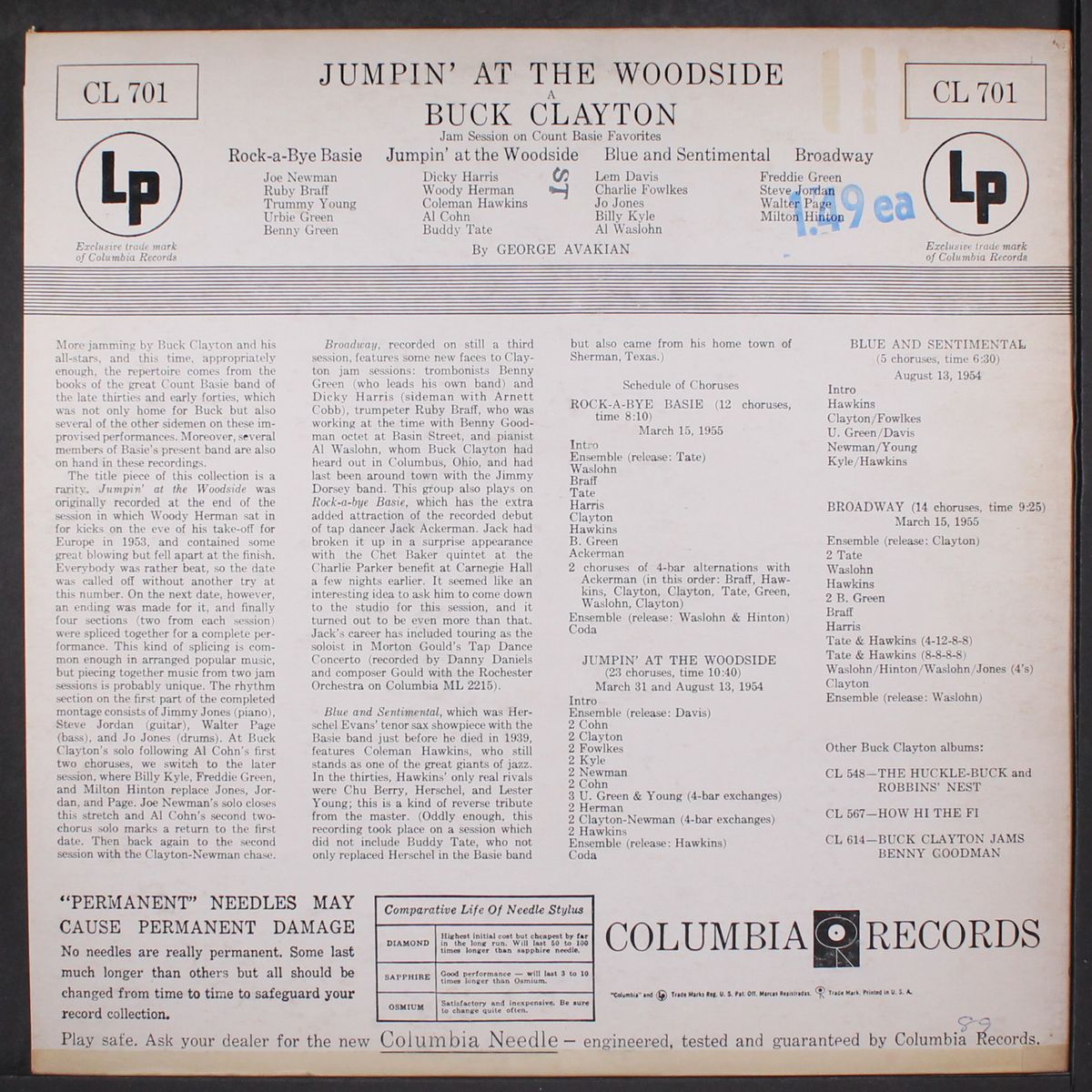 jumpin' at the woodside by BUCK CLAYTON