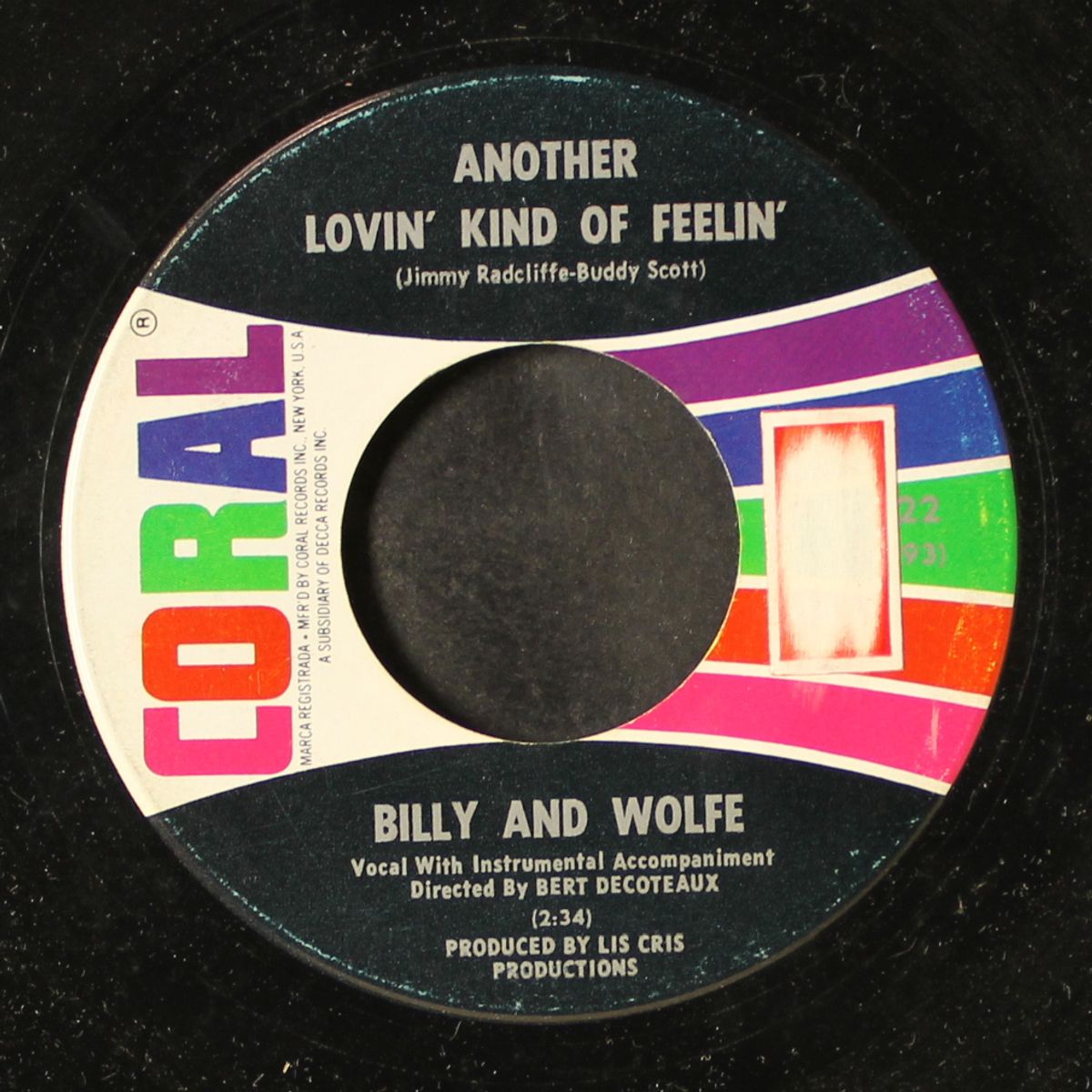 things are changin' / another lovin' kind of feelin' by BILLY & WOLFE
