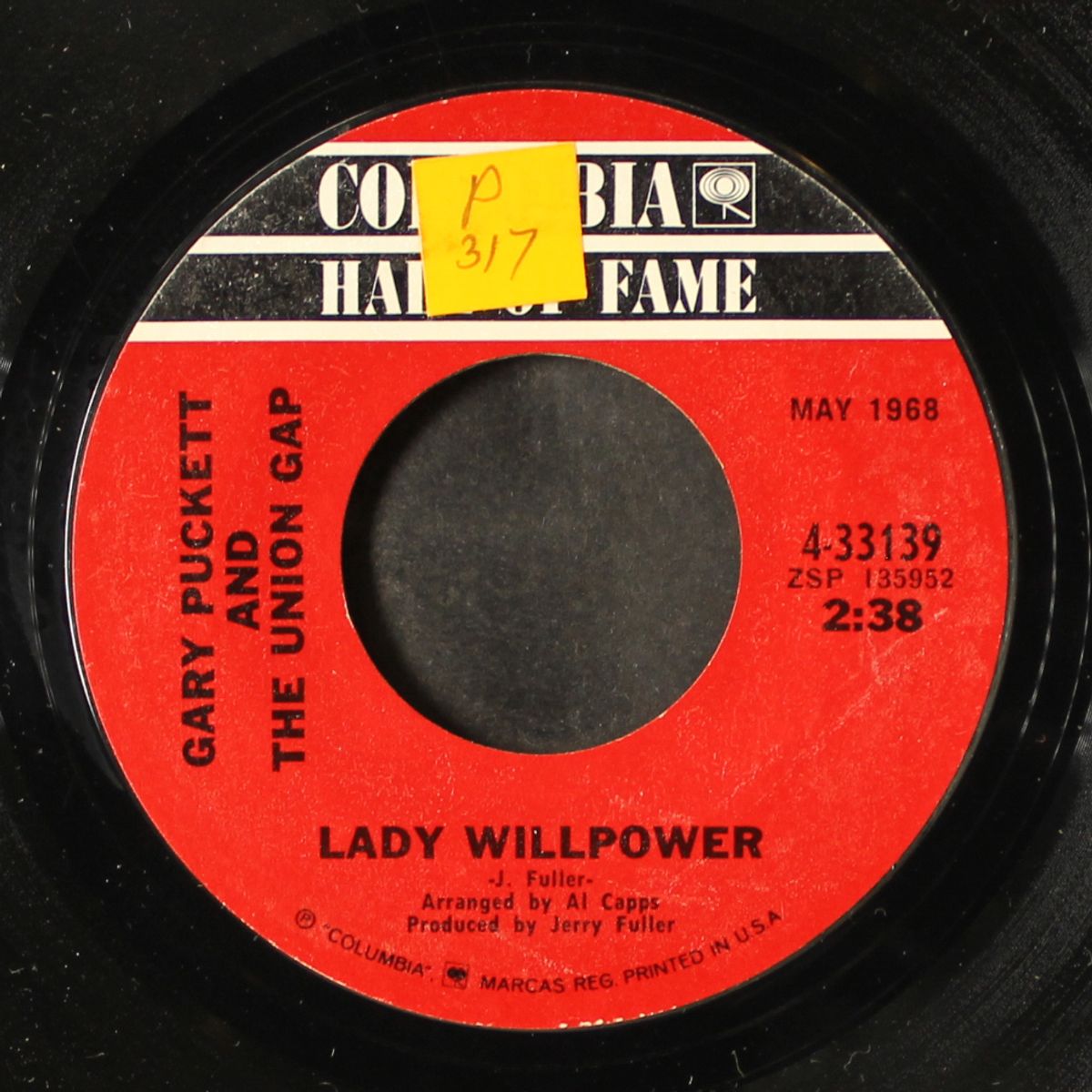 lady willpower / over you by GARY PUCKETT & THE UNION GAP