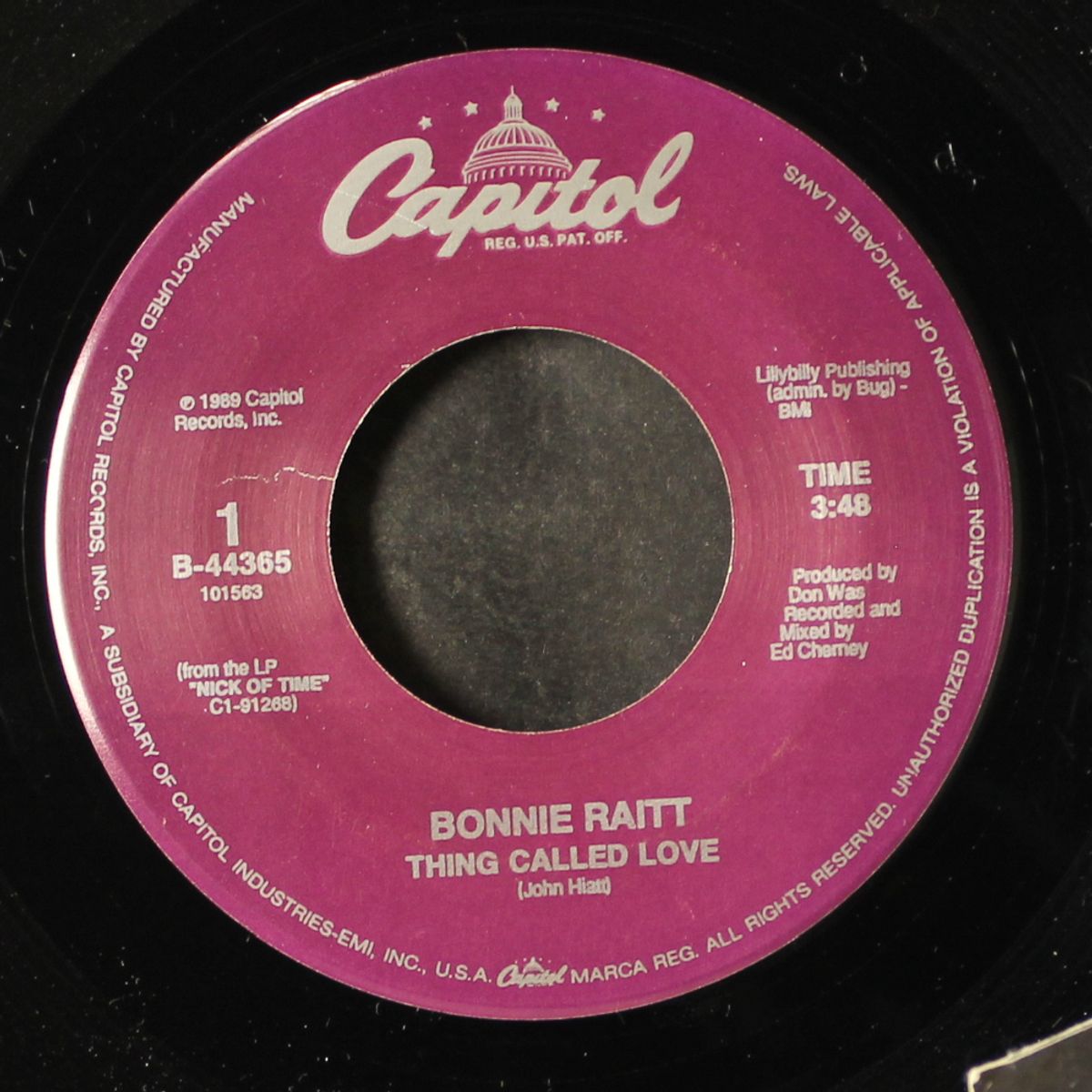 thing called love / the road's my middle name by BONNIE RAITT