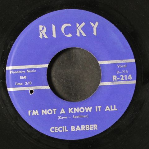 CECIL BARBER