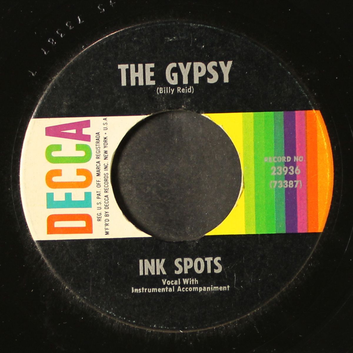 the gypsy / everyone is saying hello again by INK SPOTS