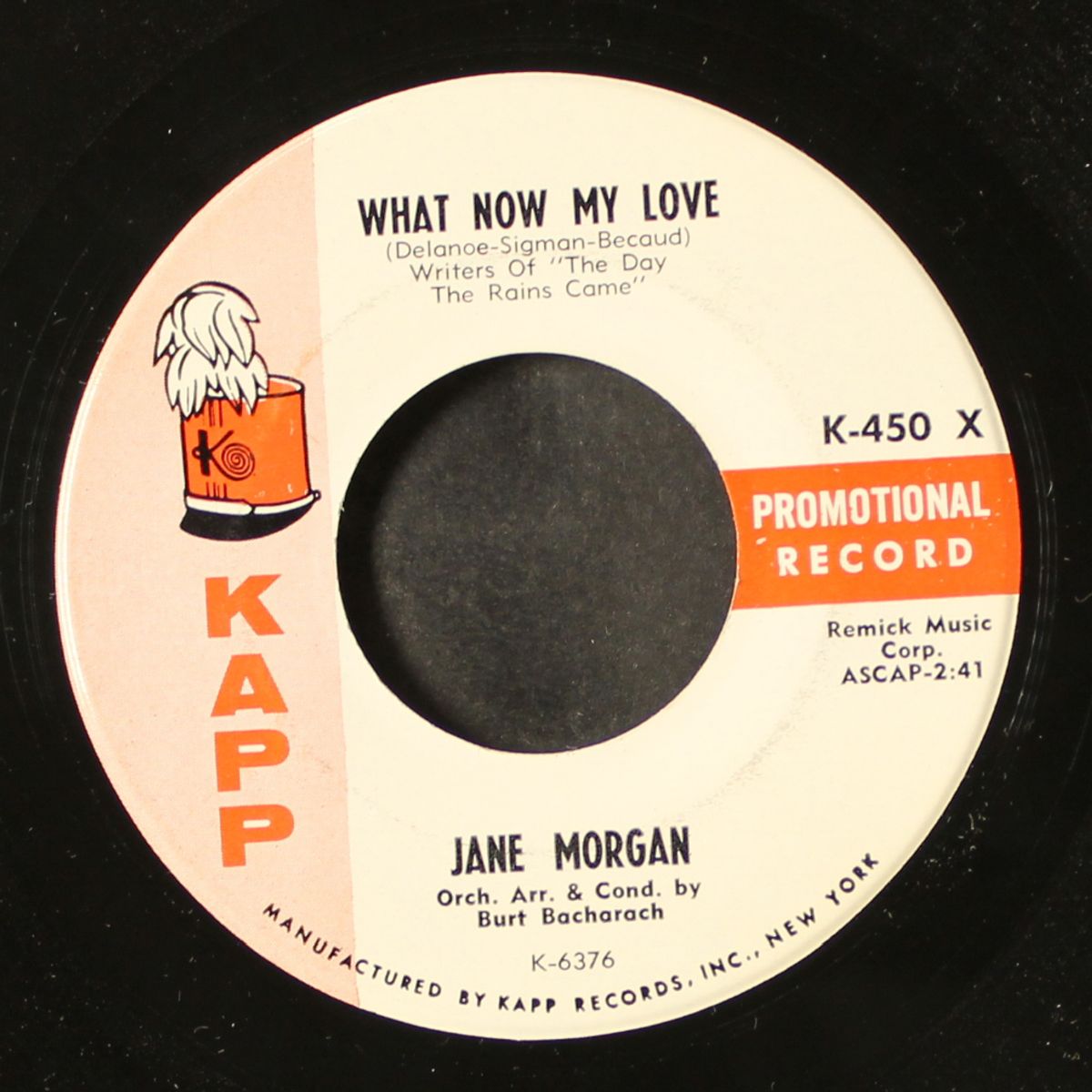 what now my love / forever my love by JANE MORGAN