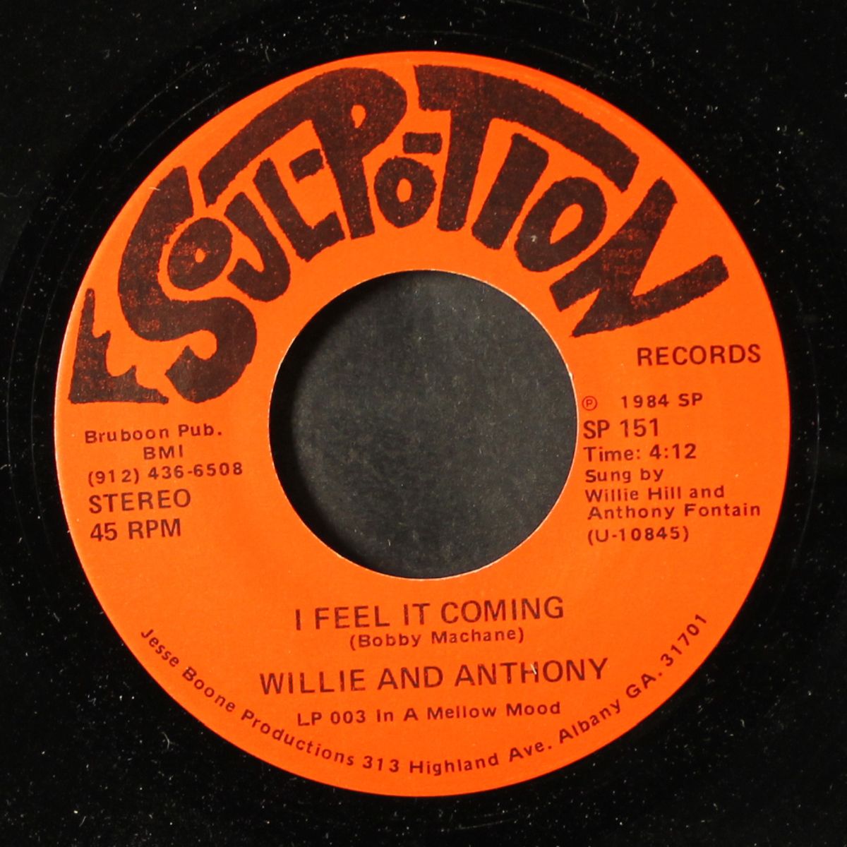 you can depend / i feel it coming by WILLIE & ANTHONY