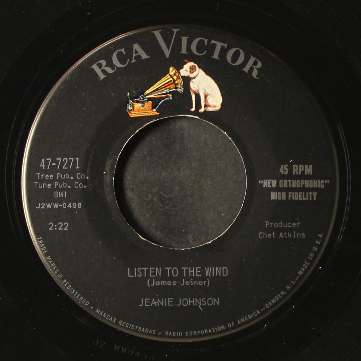 listen to the wind / go away by JEANIE JOHNSON