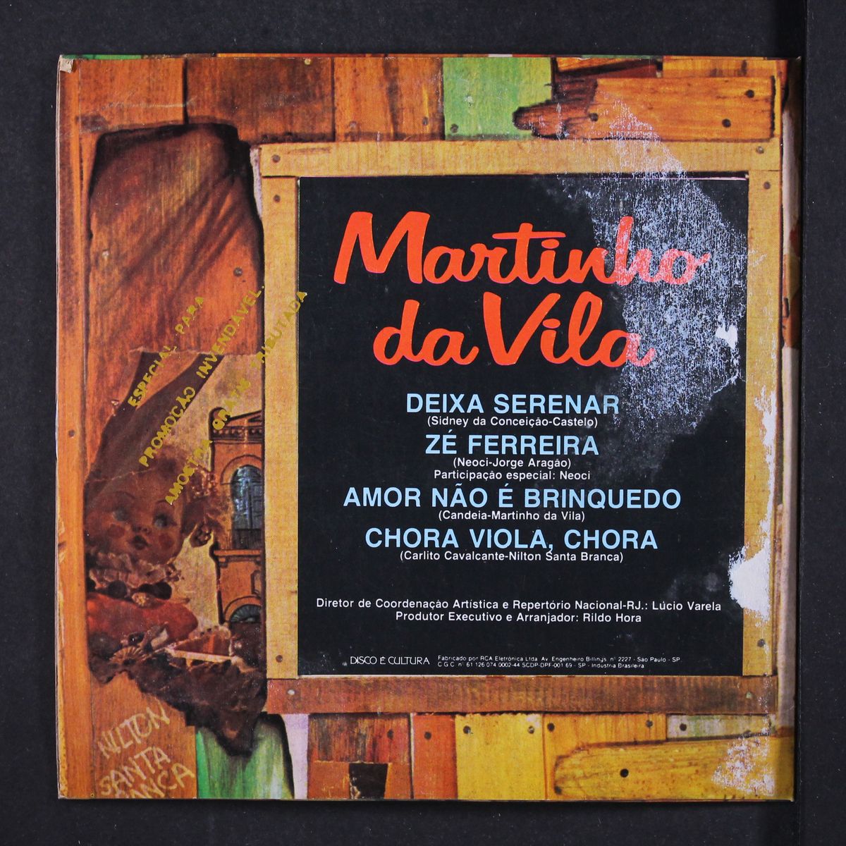 deixa serenar / ze ferreira / amor nao e brinquedo / cjora viola, chor by MARTINHO DA VILA