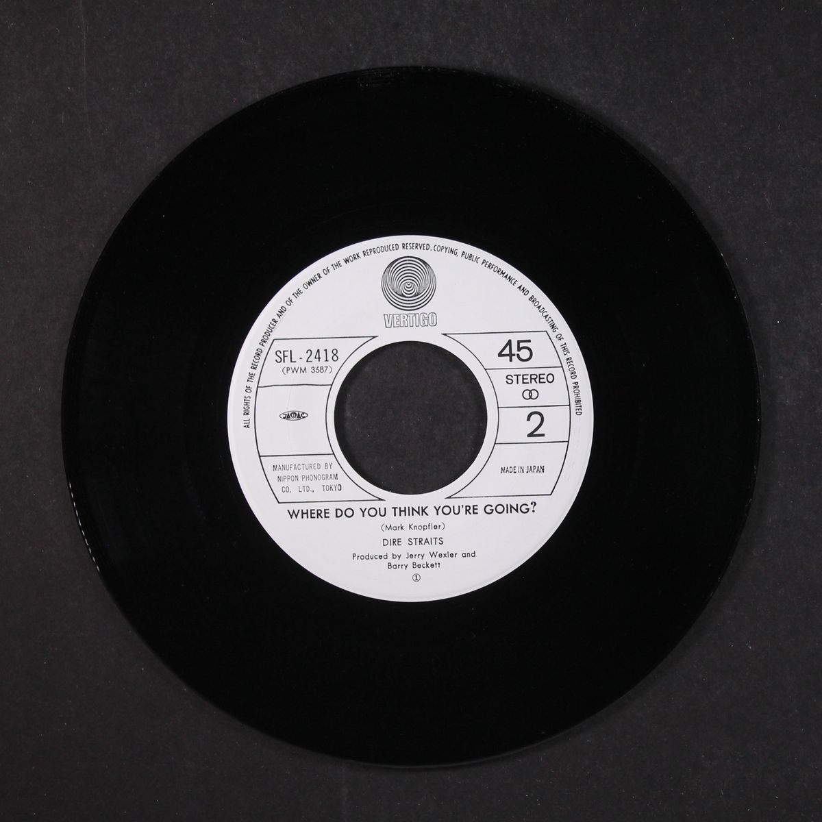 lady writer / where do you think you're going? by DIRE STRAITS