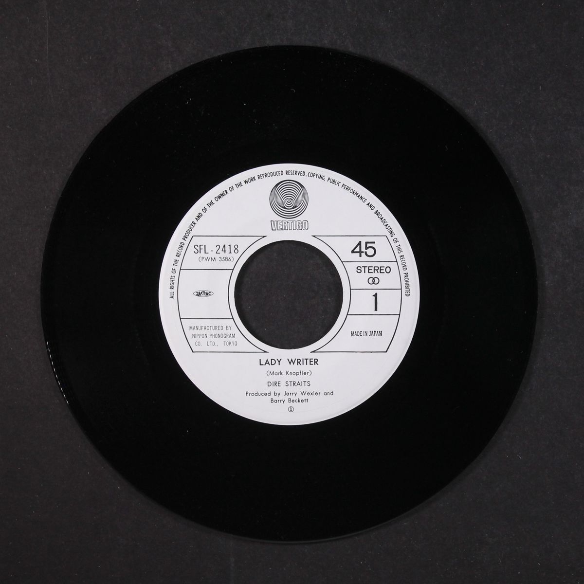 lady writer / where do you think you're going? by DIRE STRAITS