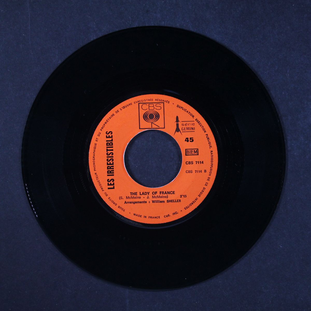 baby i need you back again / the lady of france by LES IRRESISTIBLES