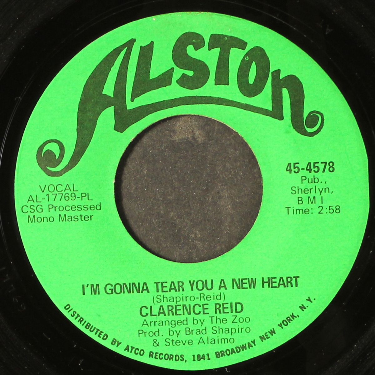 i'm a man of my word / i'm gonna tear you a new heart by CLARENCE REID
