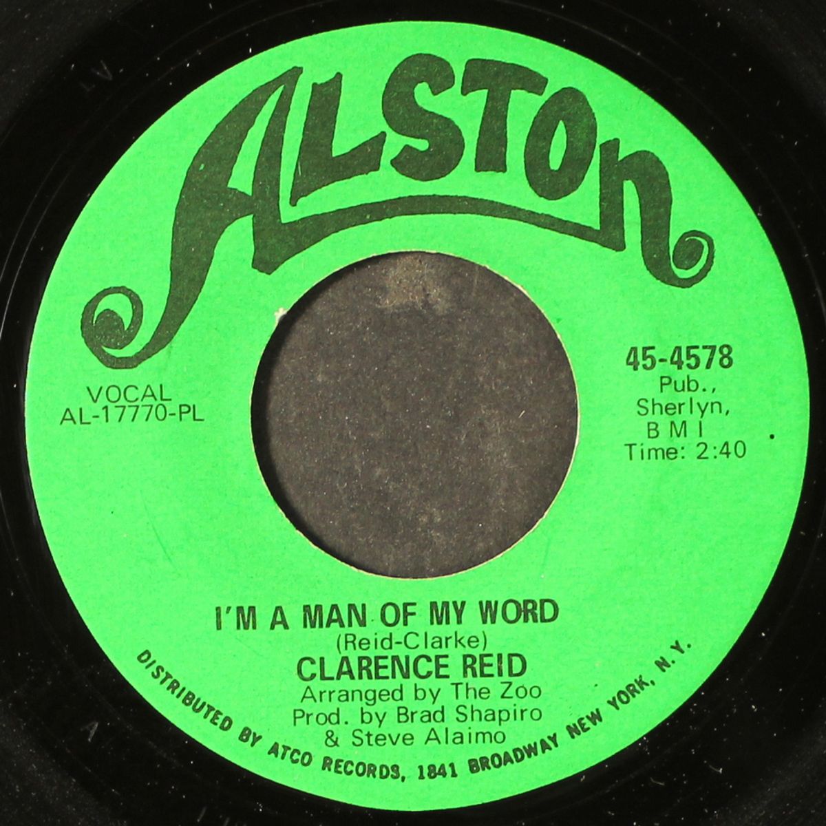i'm a man of my word / i'm gonna tear you a new heart by CLARENCE REID