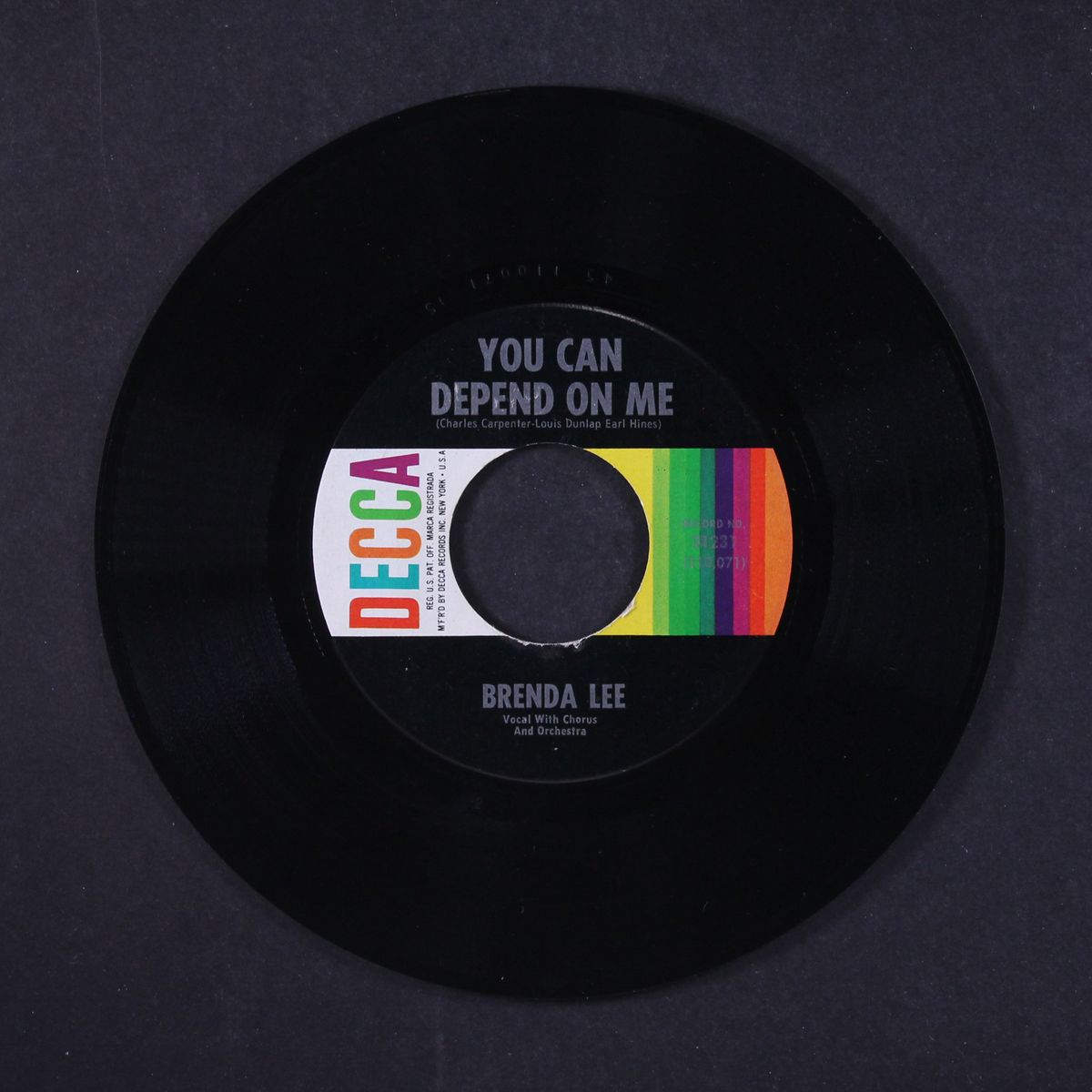 you can depend on me by BRENDA LEE