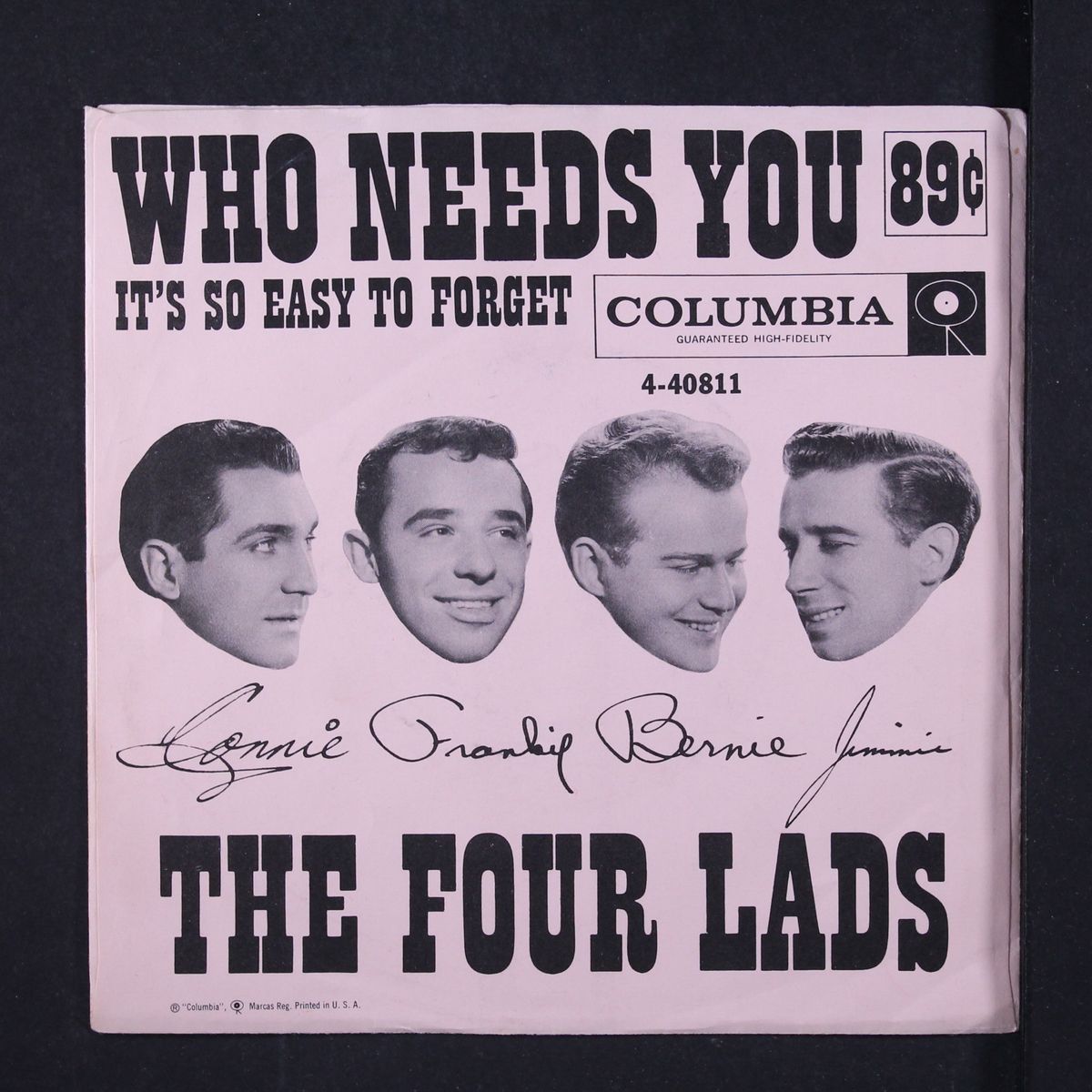 who needs you by FOUR LADS