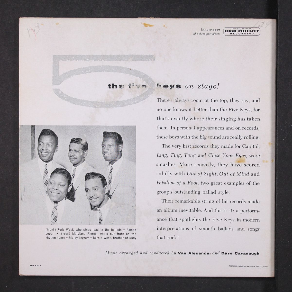 on stage, vol. 2 by FIVE KEYS